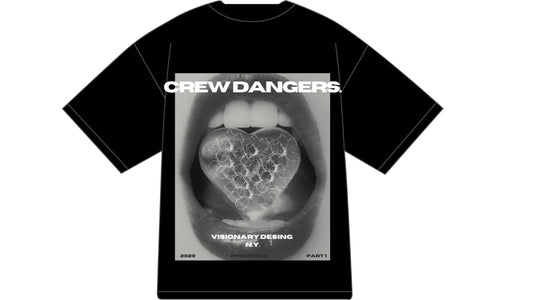 Crew Dangers Heavy Tee 300g – Black Edition