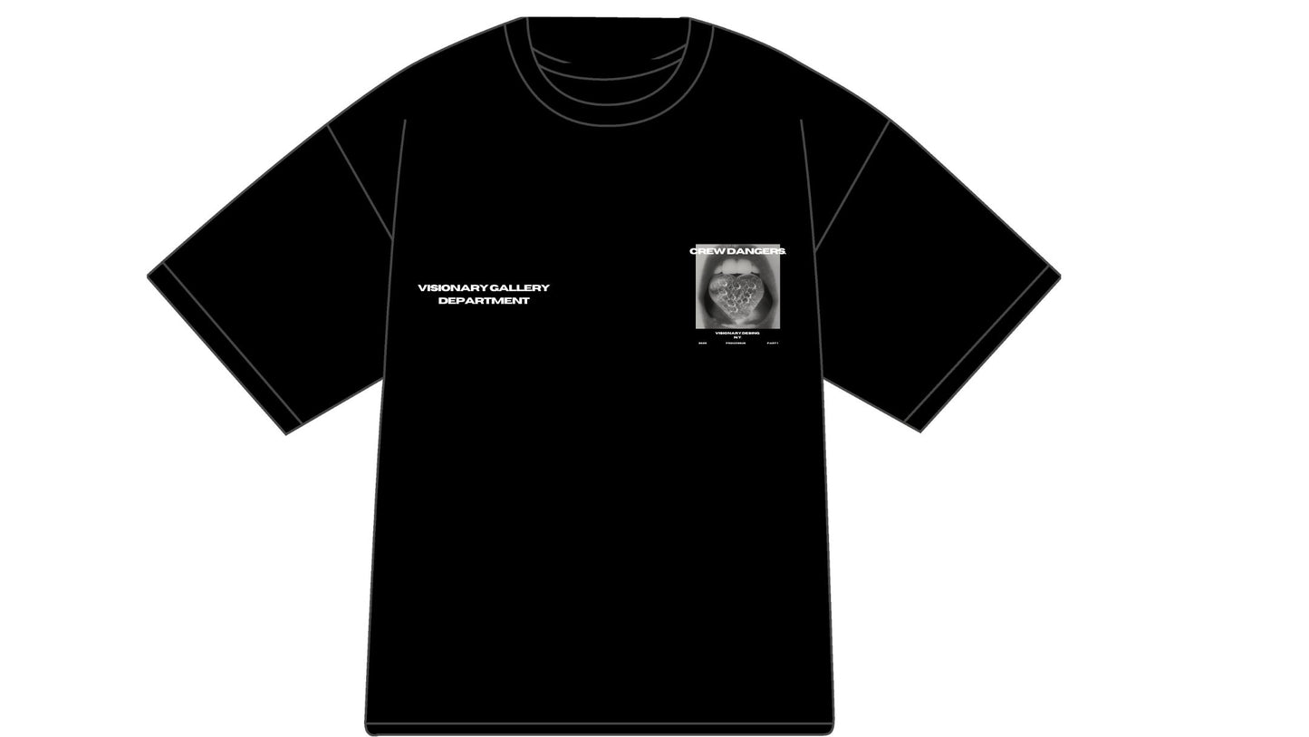 Crew Dangers Heavy Tee 300g – Black Edition